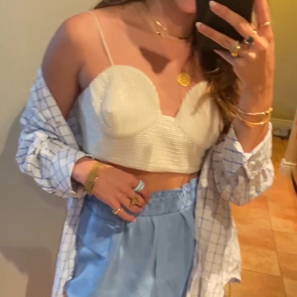 Beaded crop top